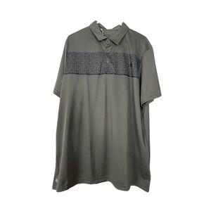 Men's Adidas Chest Print Polo Olive Strata XXL New‎